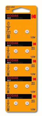 Батарейки Kodak AG3 (392) LR736, LR41 10BL